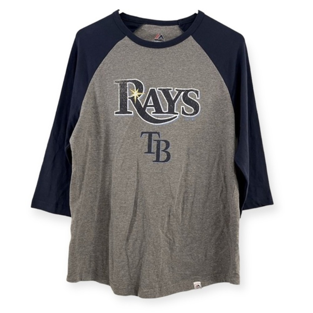 Majestic Mens Tampa Bay Rays Baseball T-shirt Size M